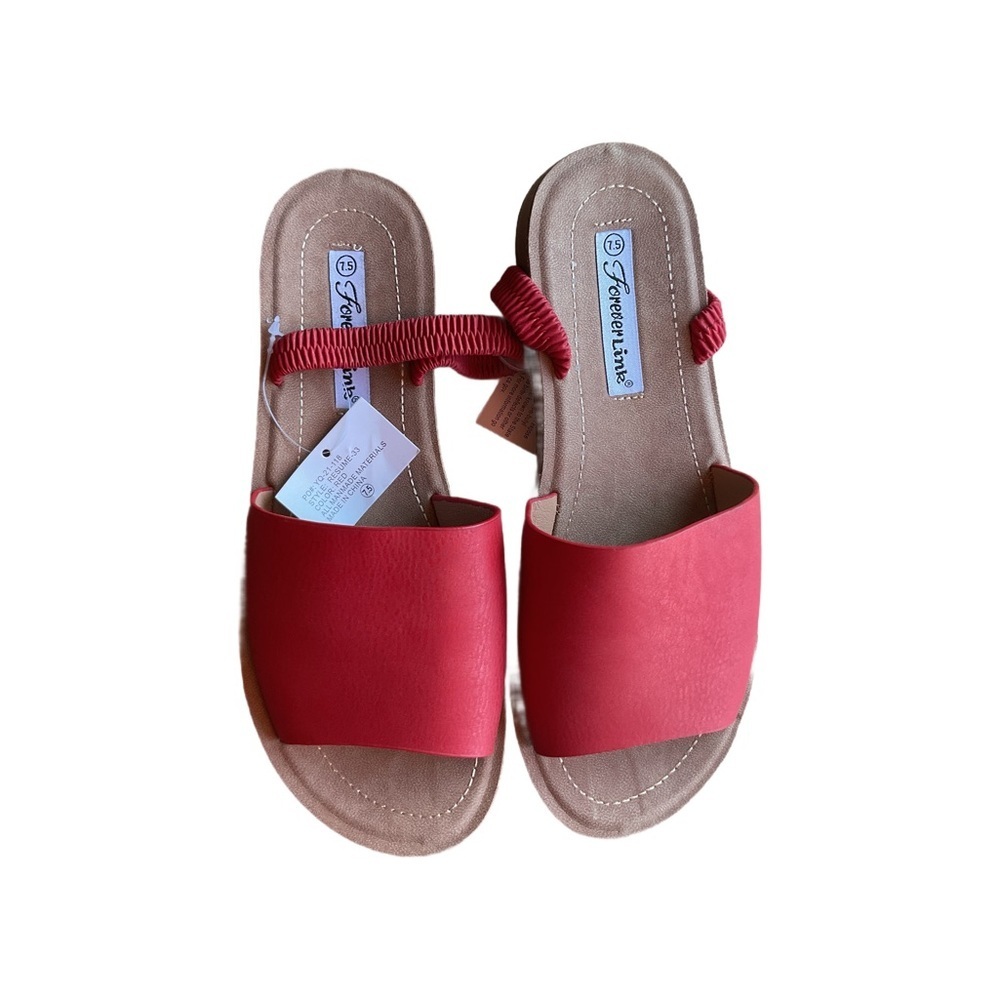 Forever Link Pink-Red Slip-On Women’s Sandals